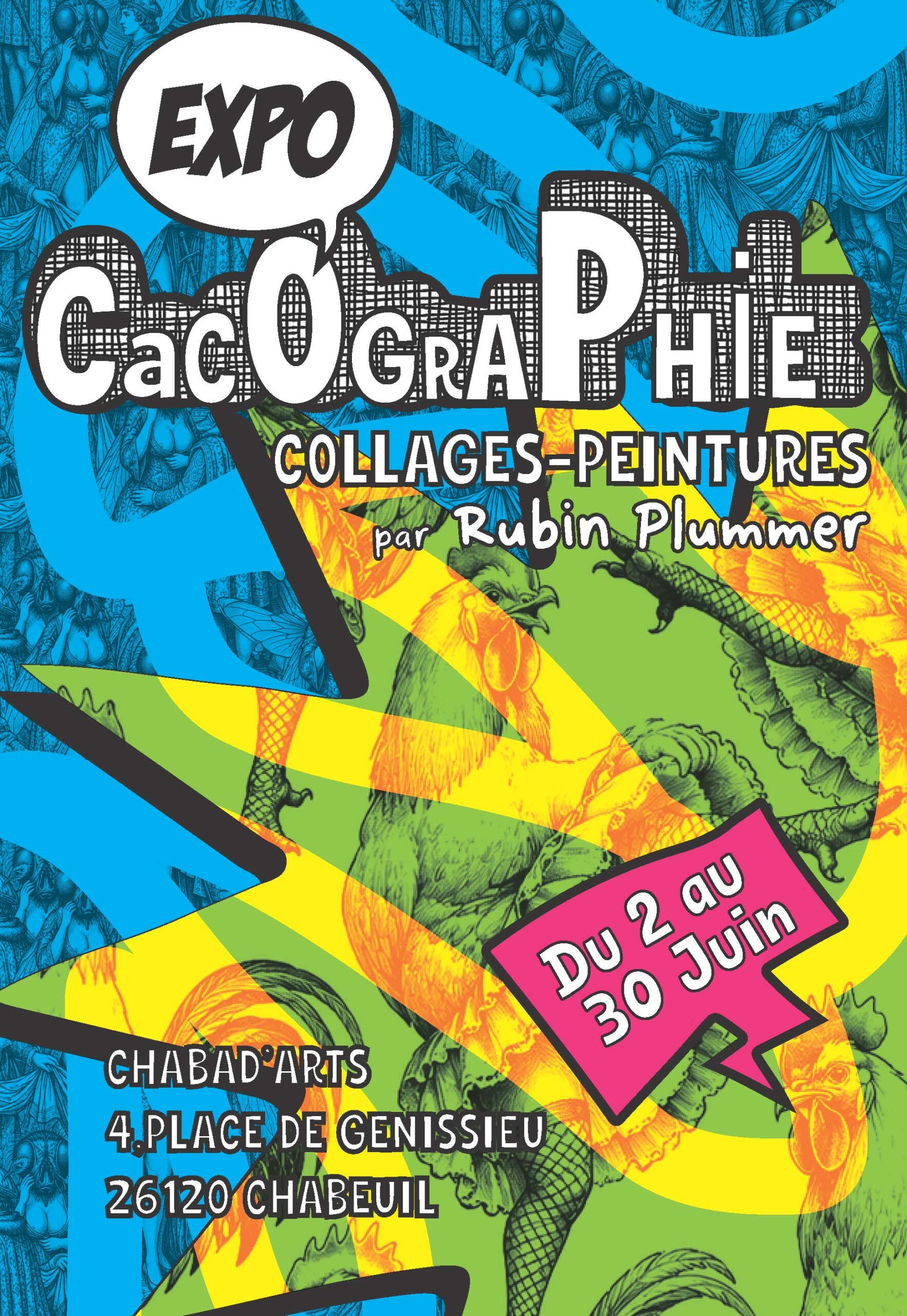 Affiche Rubin Plummer exposition cacographie