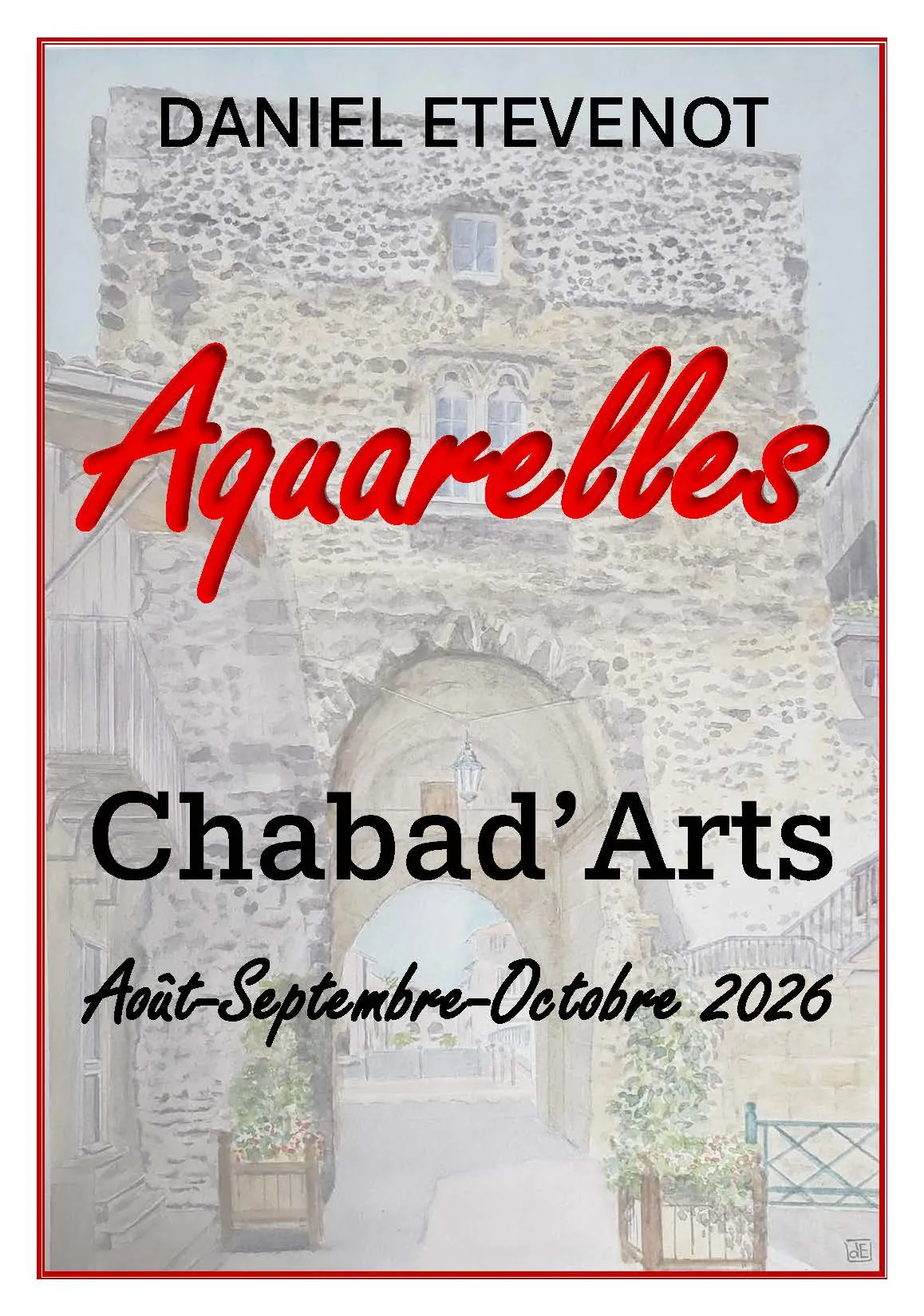 affiche expo chabad'arts simplifiée par Daniel Etevenot